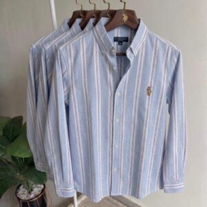 White Striped Long-Sleeve Shirt