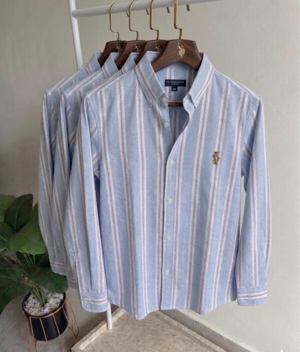 White Striped Long-Sleeve Shirt