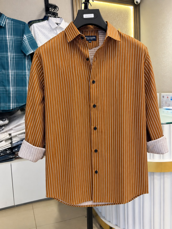 Mustard Striped Shirt
