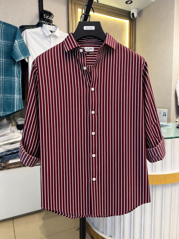 Deep Burgundy Old Money Shirt